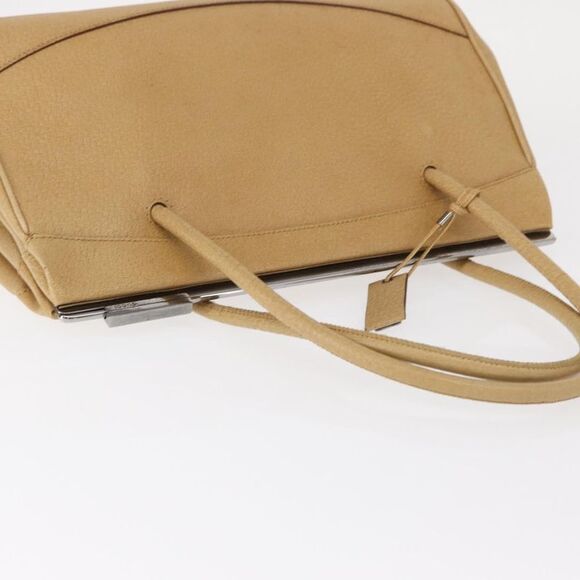 Gucci Vintage Handbag Leather Beige Leather Handbag (Pre-Owned) - Picture 15 of 16